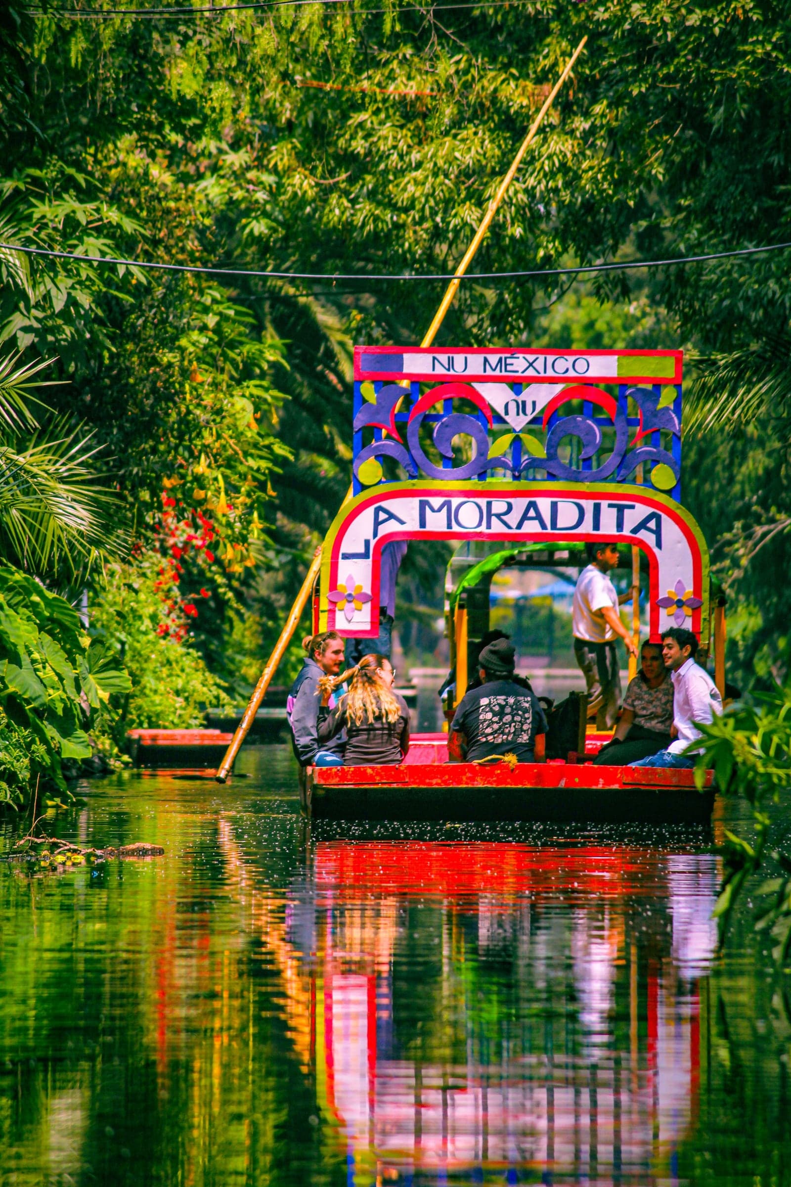 Trajineras en Xochimilco